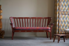 Fritz Hansen, Model "Canada", Almue Painted 3-Seater Sofa, Danish Modern, 1939