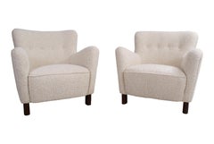 Fritz Hansen Pair of Easy Chairs, Model 1669