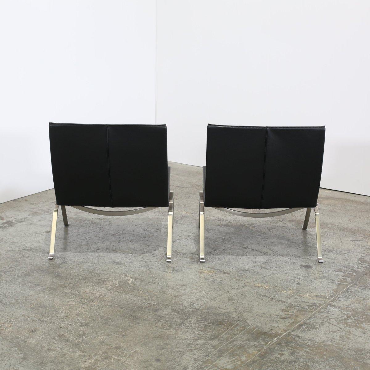 Danois Chaises PK22 de Fritz Hansen par Poul Kjaerholm, ensemble de deux en vente