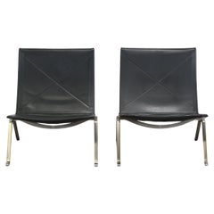 Fritz Hansen PK22 Chairs by Poul Kjaerholm, Set of Two