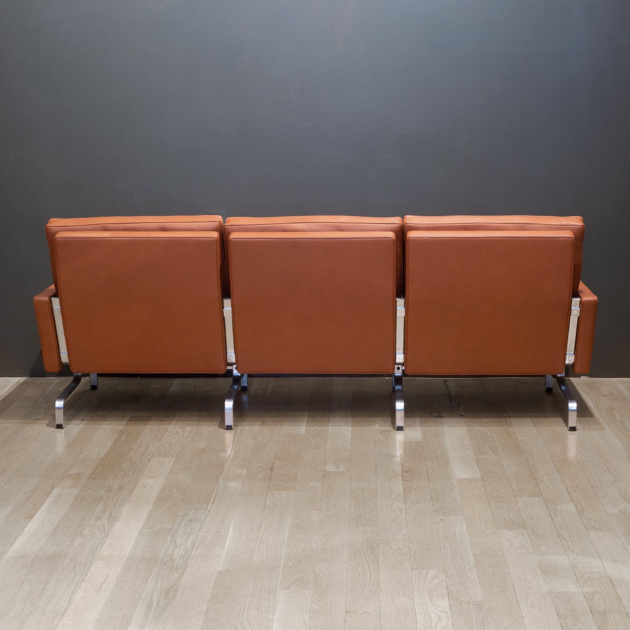 Contemporary Fritz Hansen PK31/3 Leather Sofa