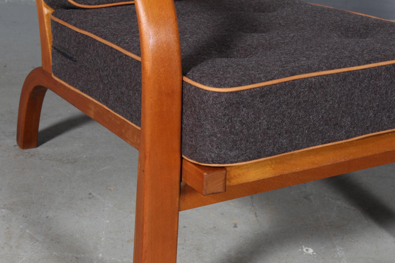 Scandinavian Modern Fritz Hansen Rare Lounge Chair from the 1930s