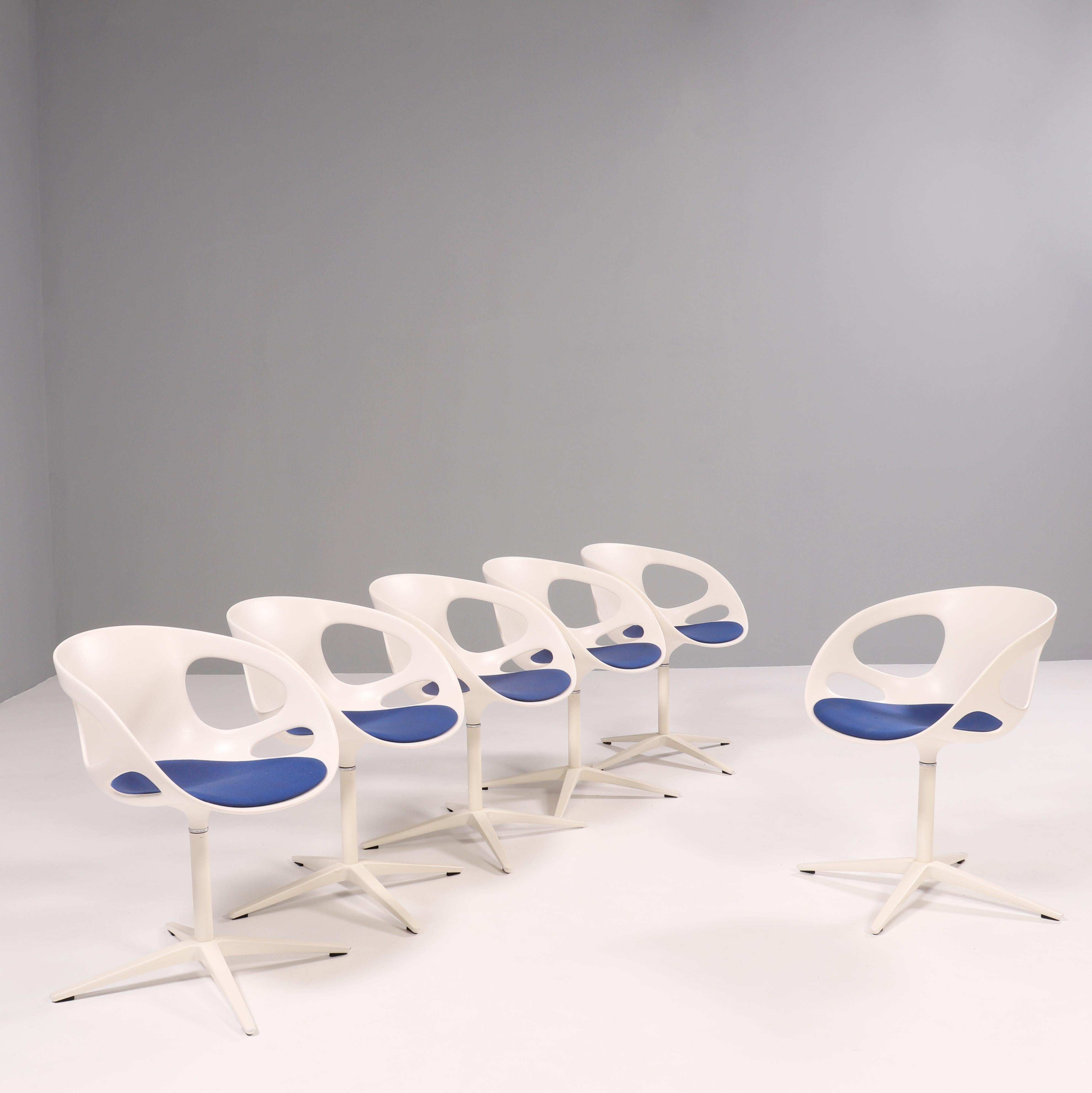Fritz Hansen Rin Dining Swivel Chair in White by Hiromichi Konno 1