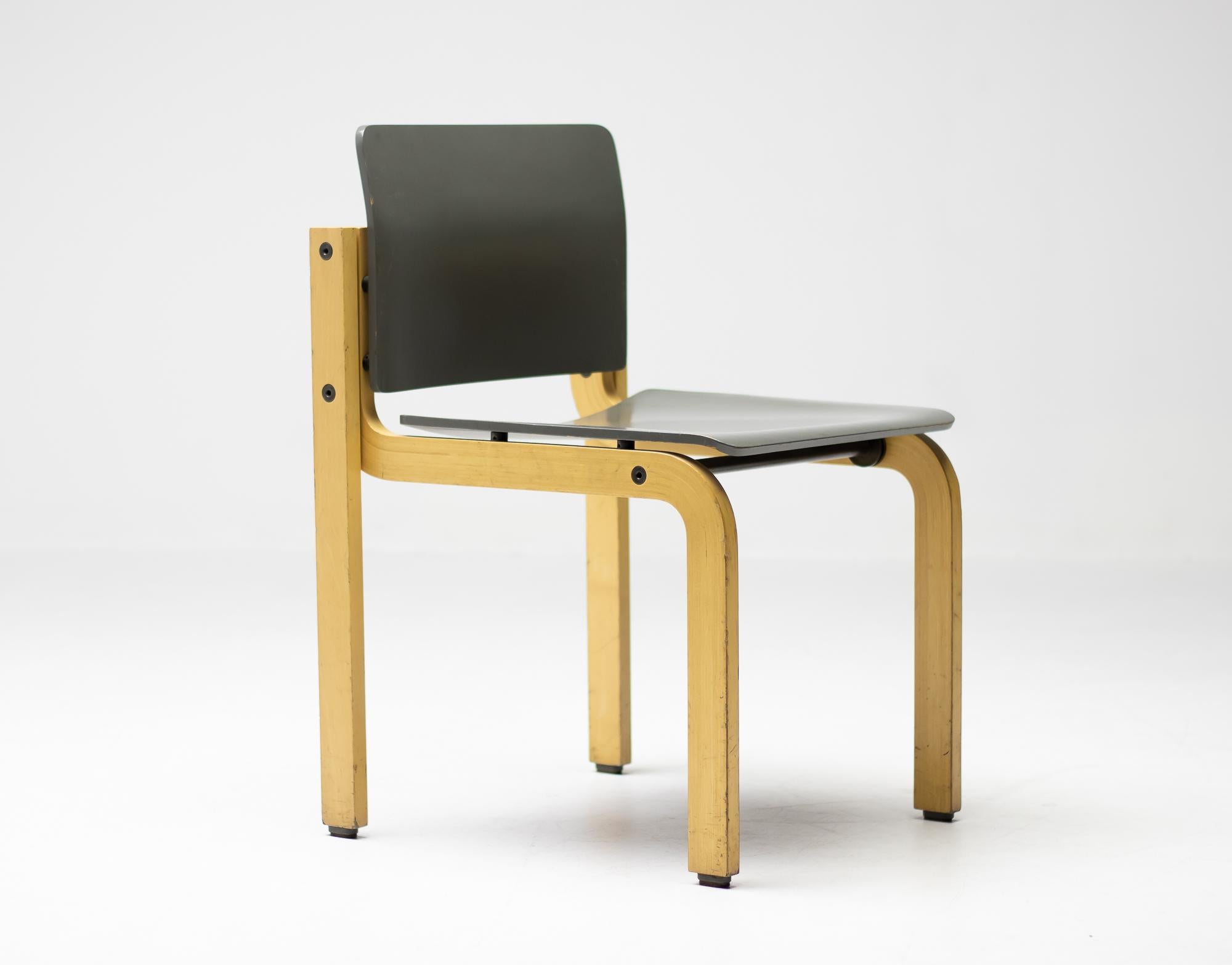 Scandinavian Modern Fritz Hansen Scandinavian Plywood Stacking Chairs