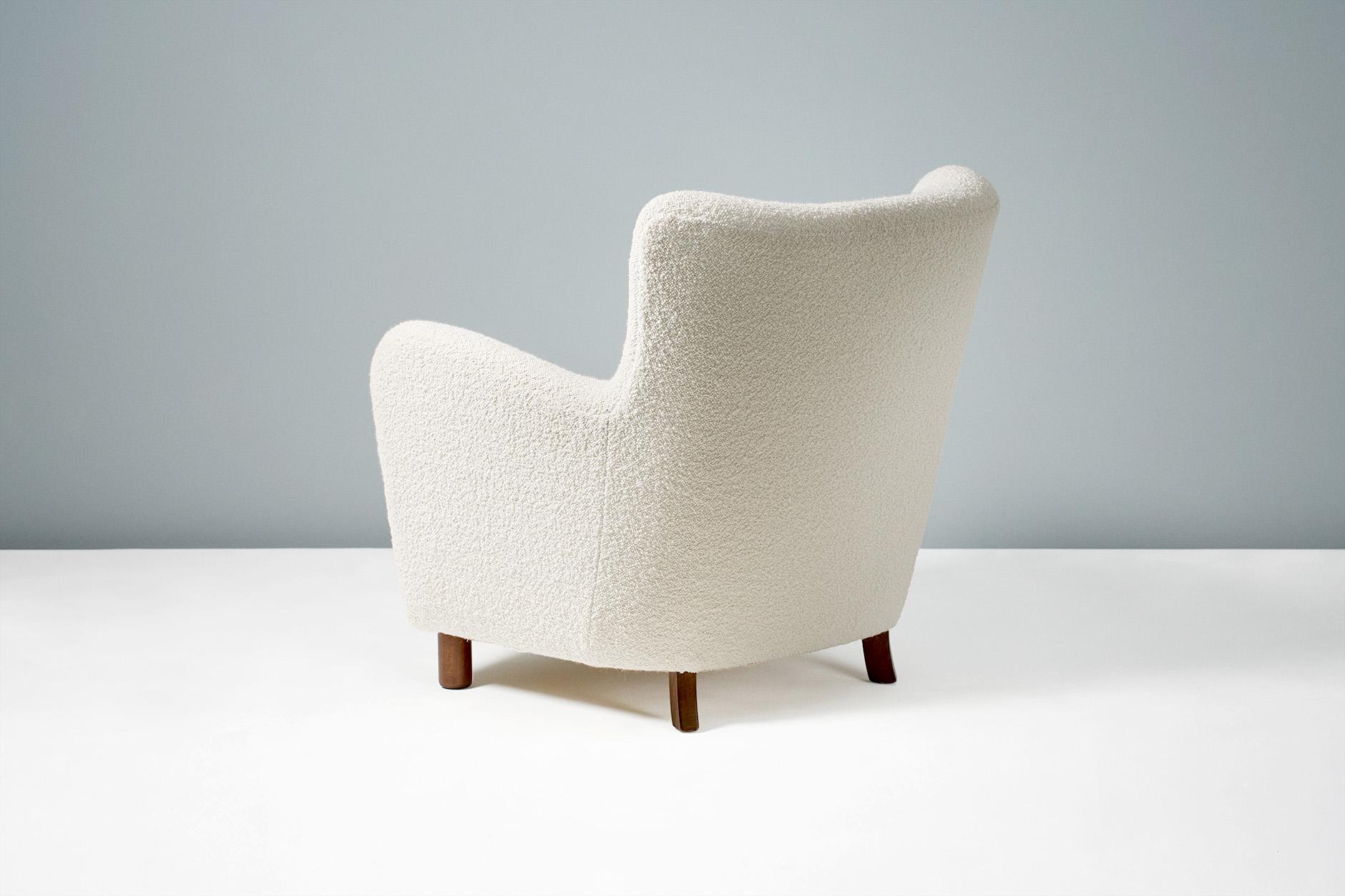 boucle armchairs
