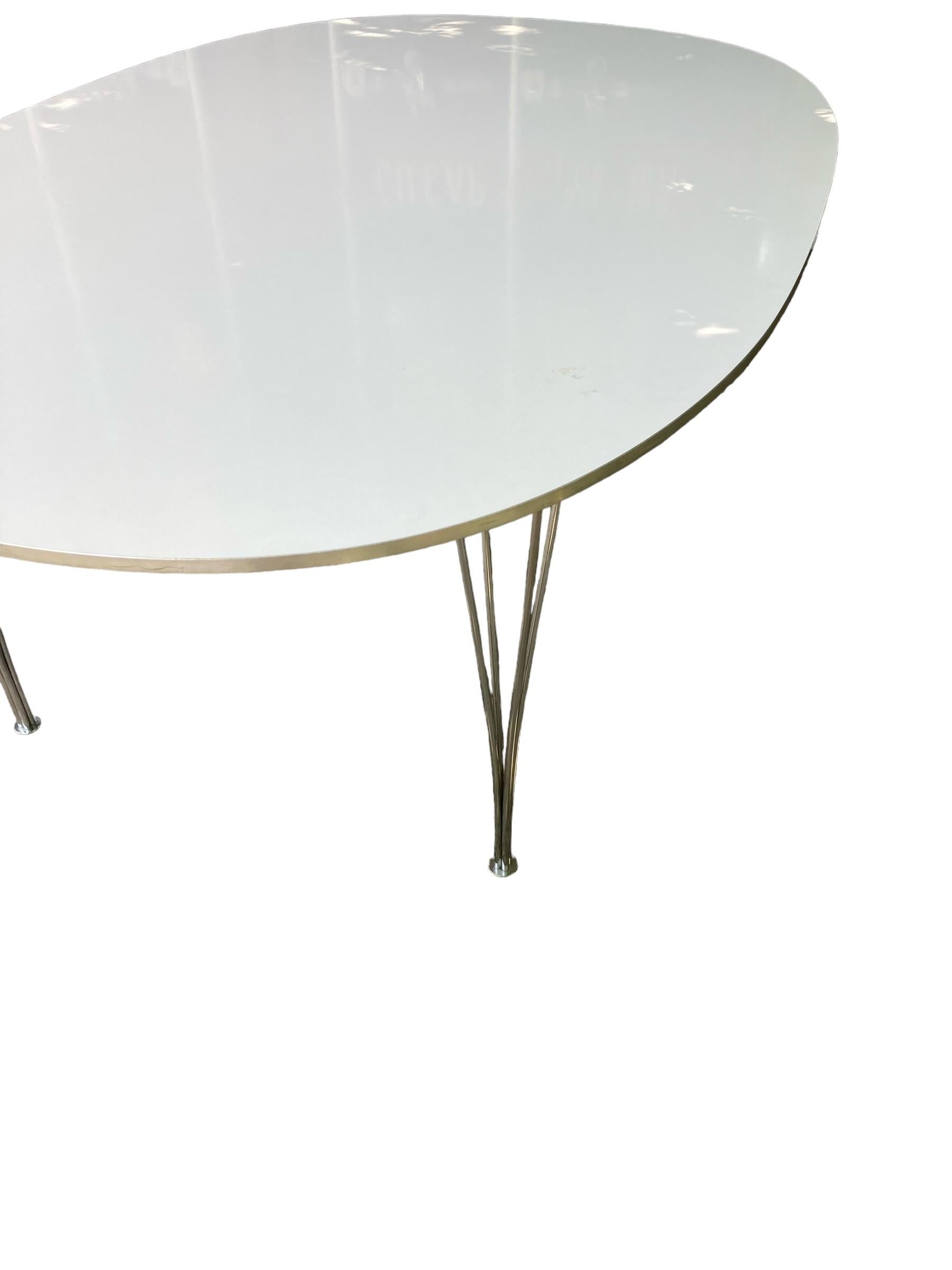Danish Fritz Hansen 'Super-Ellipse' table from Denmark