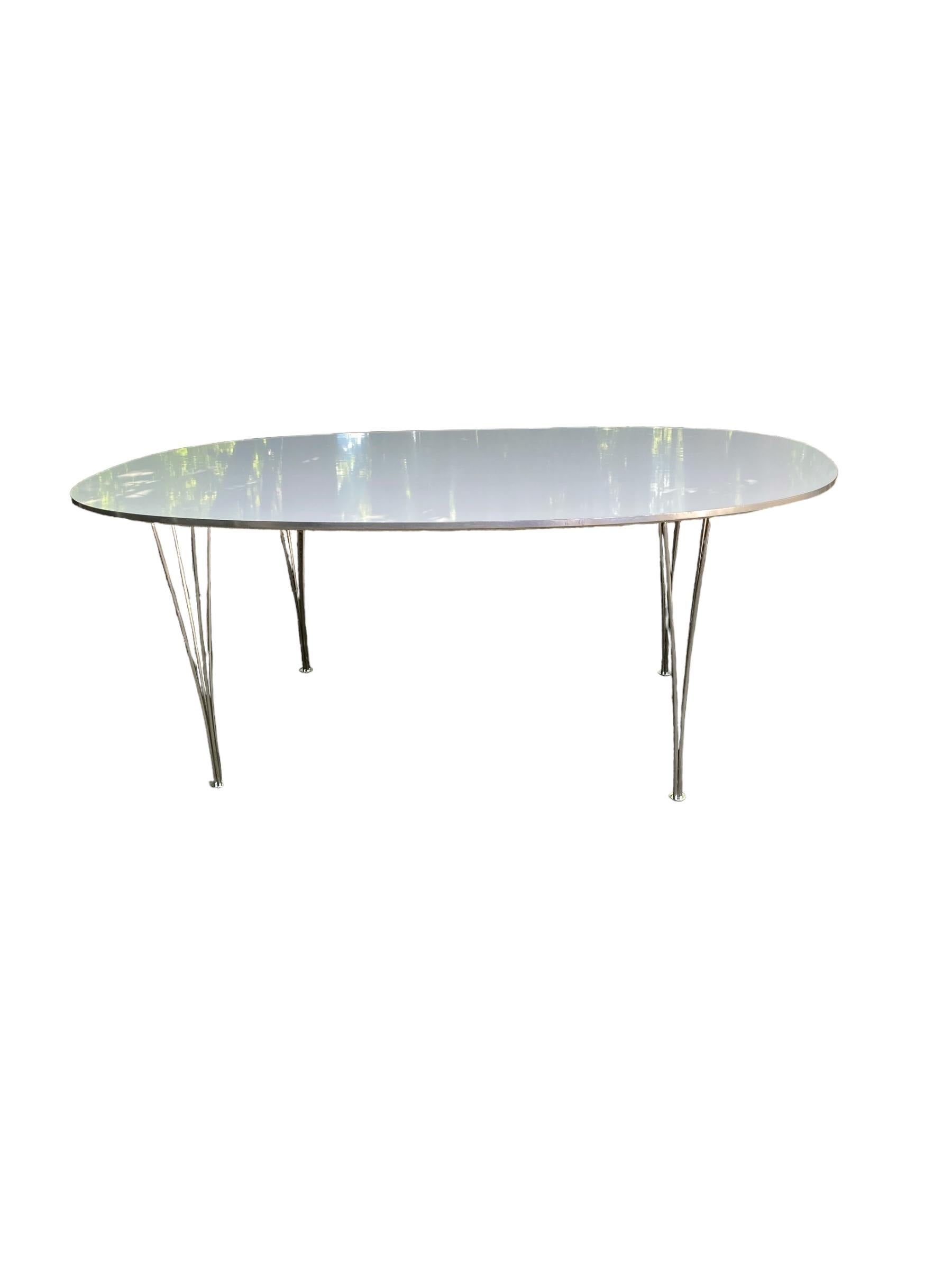 20th Century Fritz Hansen 'Super-Ellipse' table from Denmark