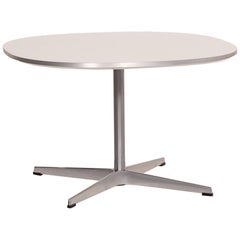 Fritz Hansen Superellipse Metal Coffee Table White Side Table
