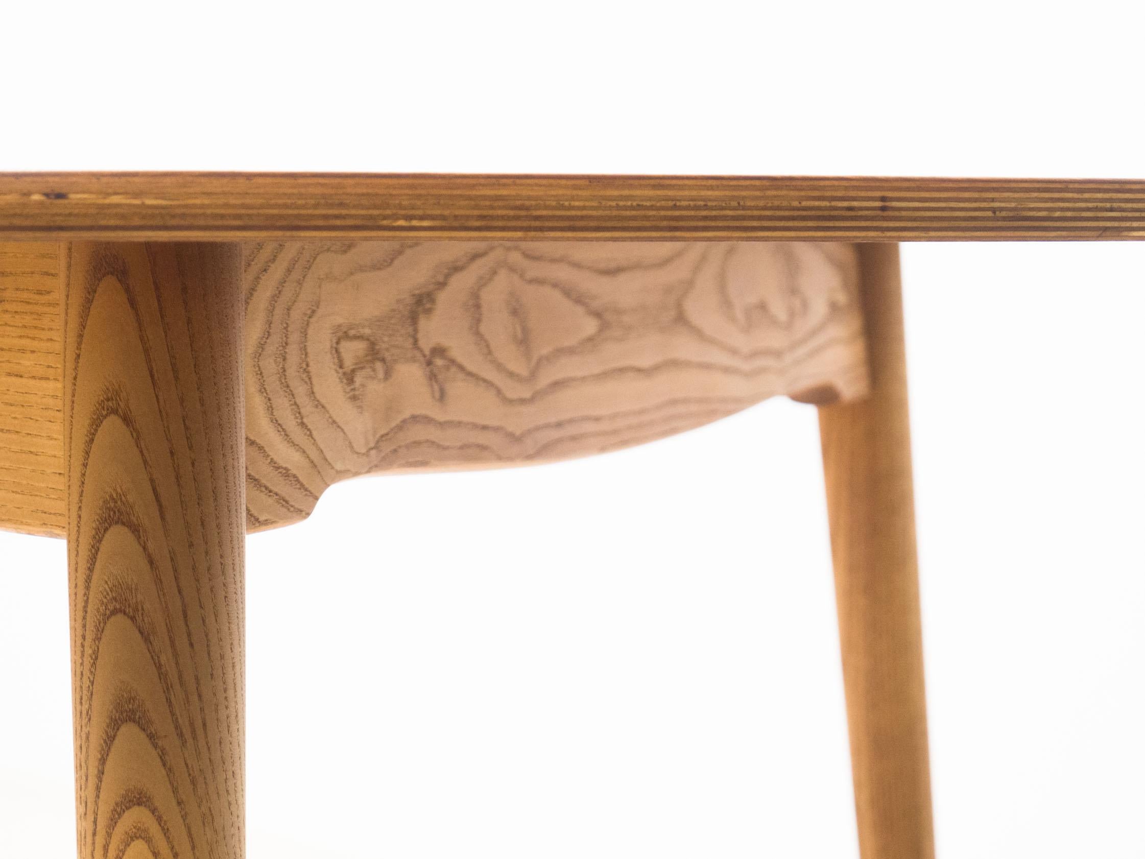 Mid-Century Modern Fritz Hansen Teak & Ash ‘Heart’ Dining Table – Hans J. Wegner