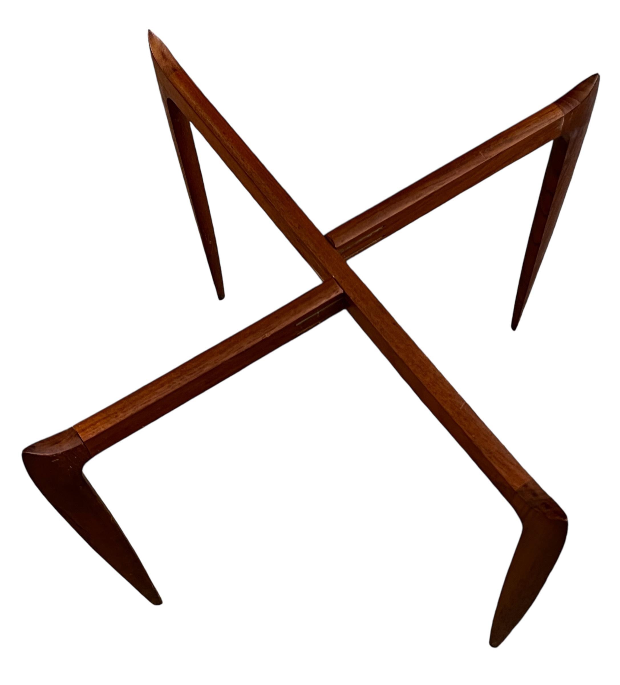 Fritz Hansen Teakwood Folding Tray Table by Svend Willumsen & H Engholm im Angebot 1