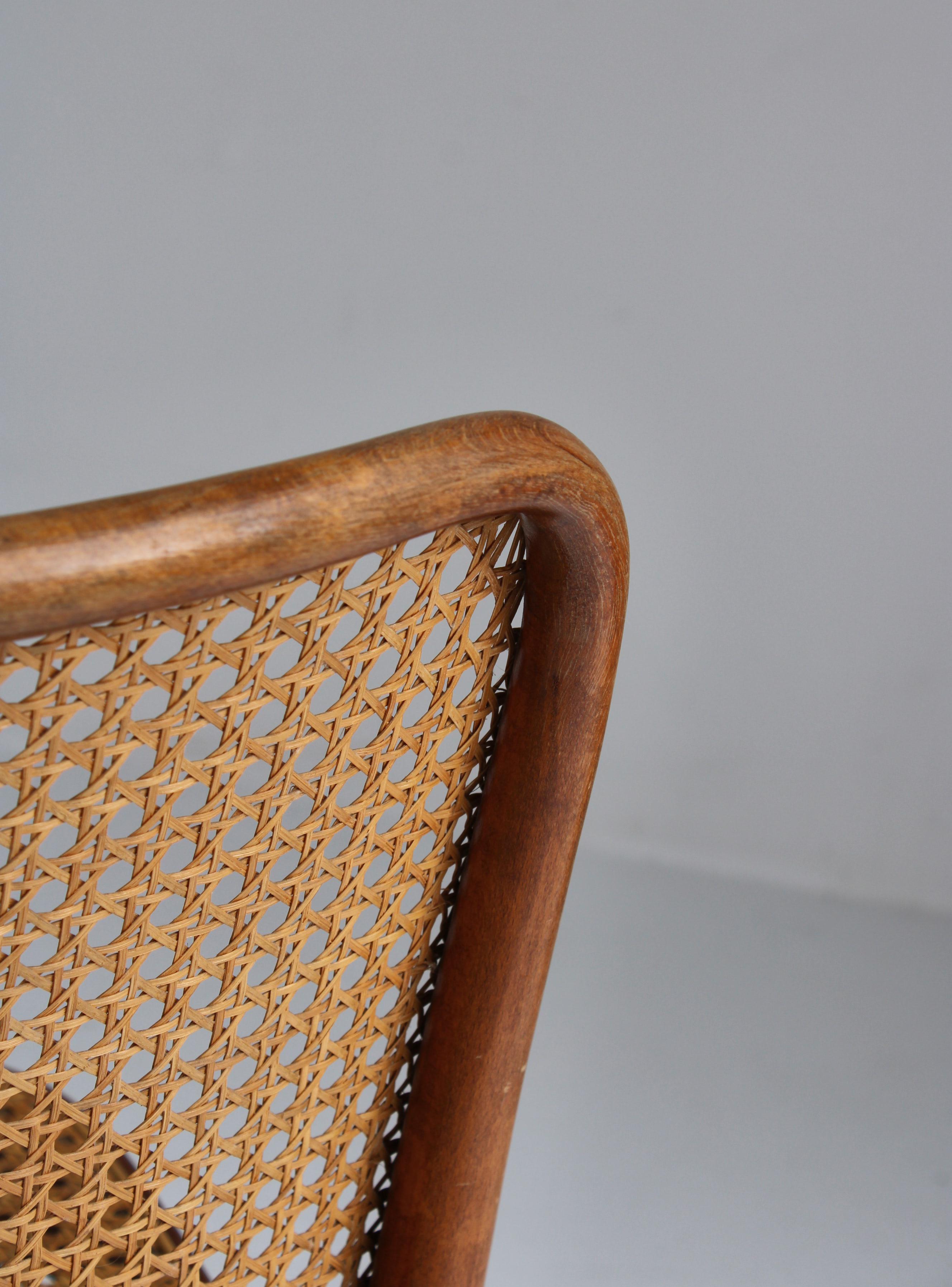 Fritz Hansen Thonet 811 Chair by Josef Hoffmann in Bentwood and Cane, 1930s 3