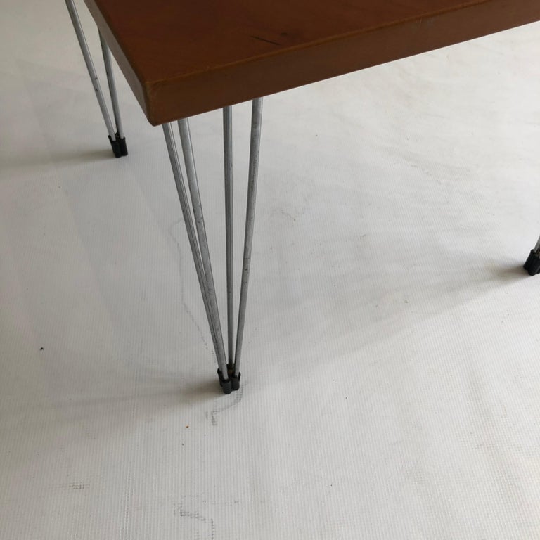 Fritz Hansen Triangle Side Table 1980s Postmodern Chrome Danish