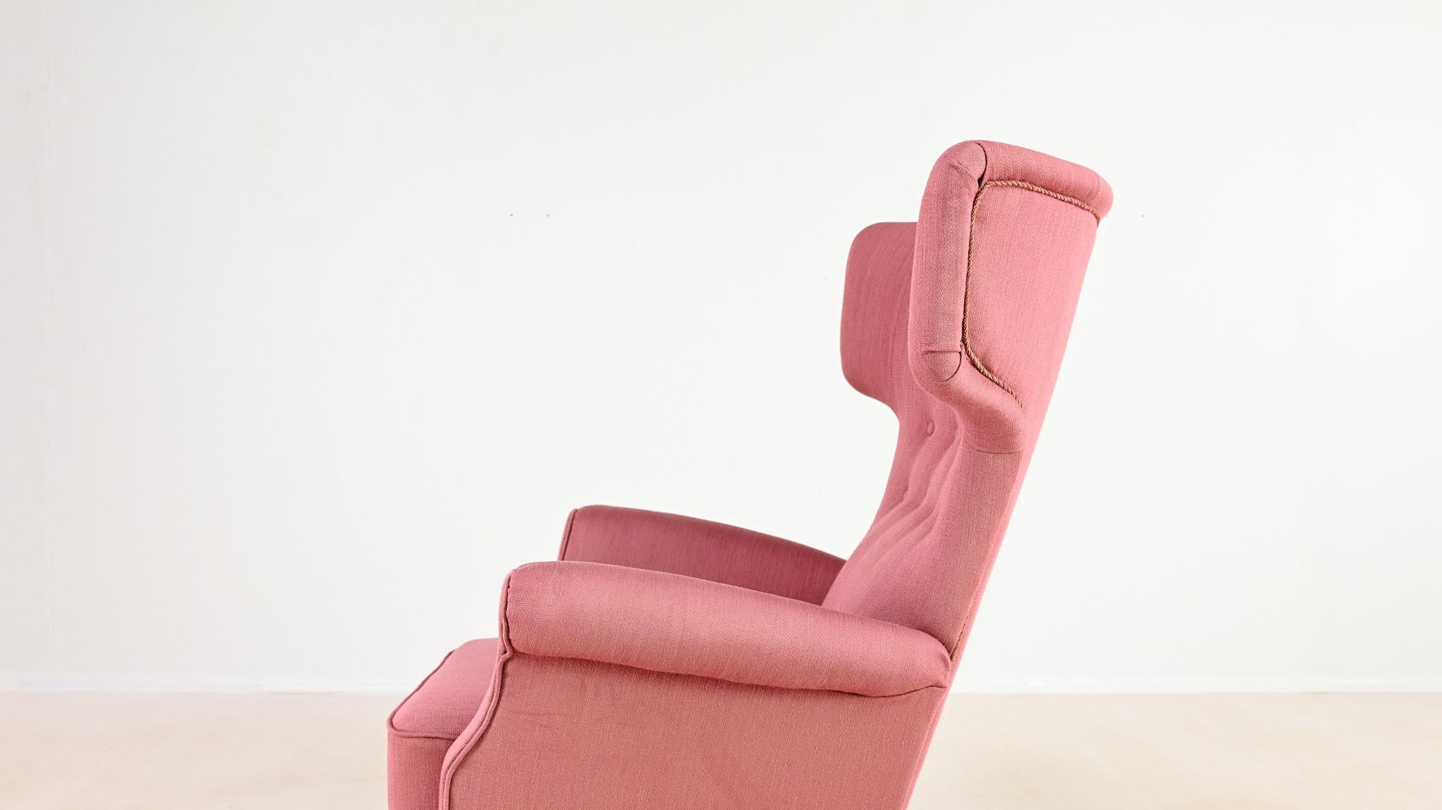 Tissu Fritz Hansen, Fauteuil à dossier modèle 