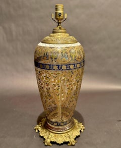 Fritz Heckert "Jodhpur" Islamic Revival Enameled Glass Table Lamp