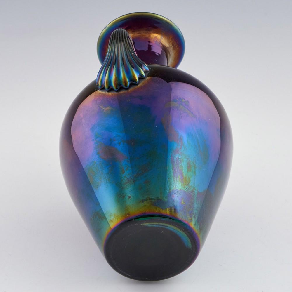 Fritz Heckert Max Rade Iridised Glass Amphora c1900 2