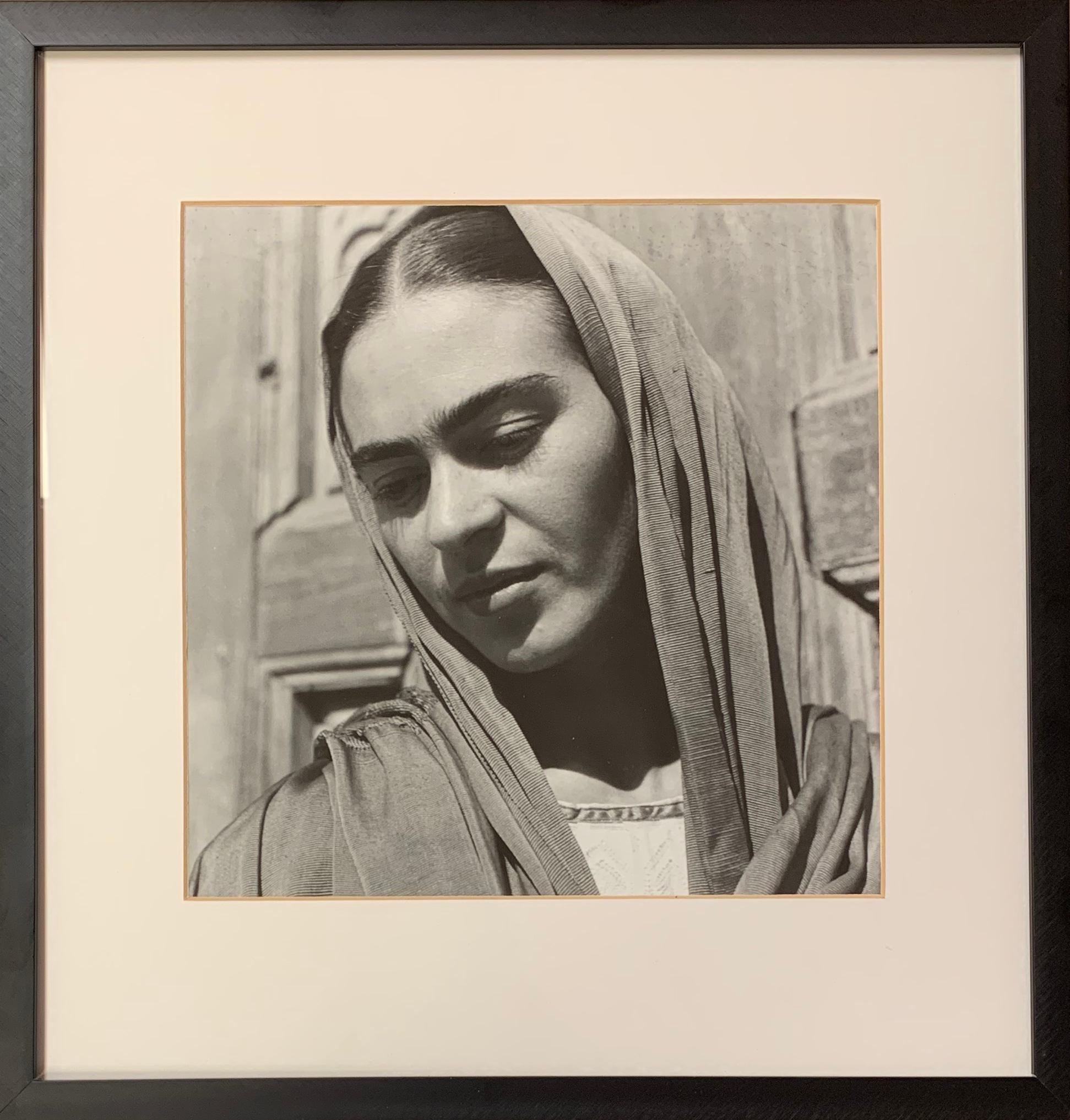 Fritz Henle Portrait Photograph - Frida in her Rebozo