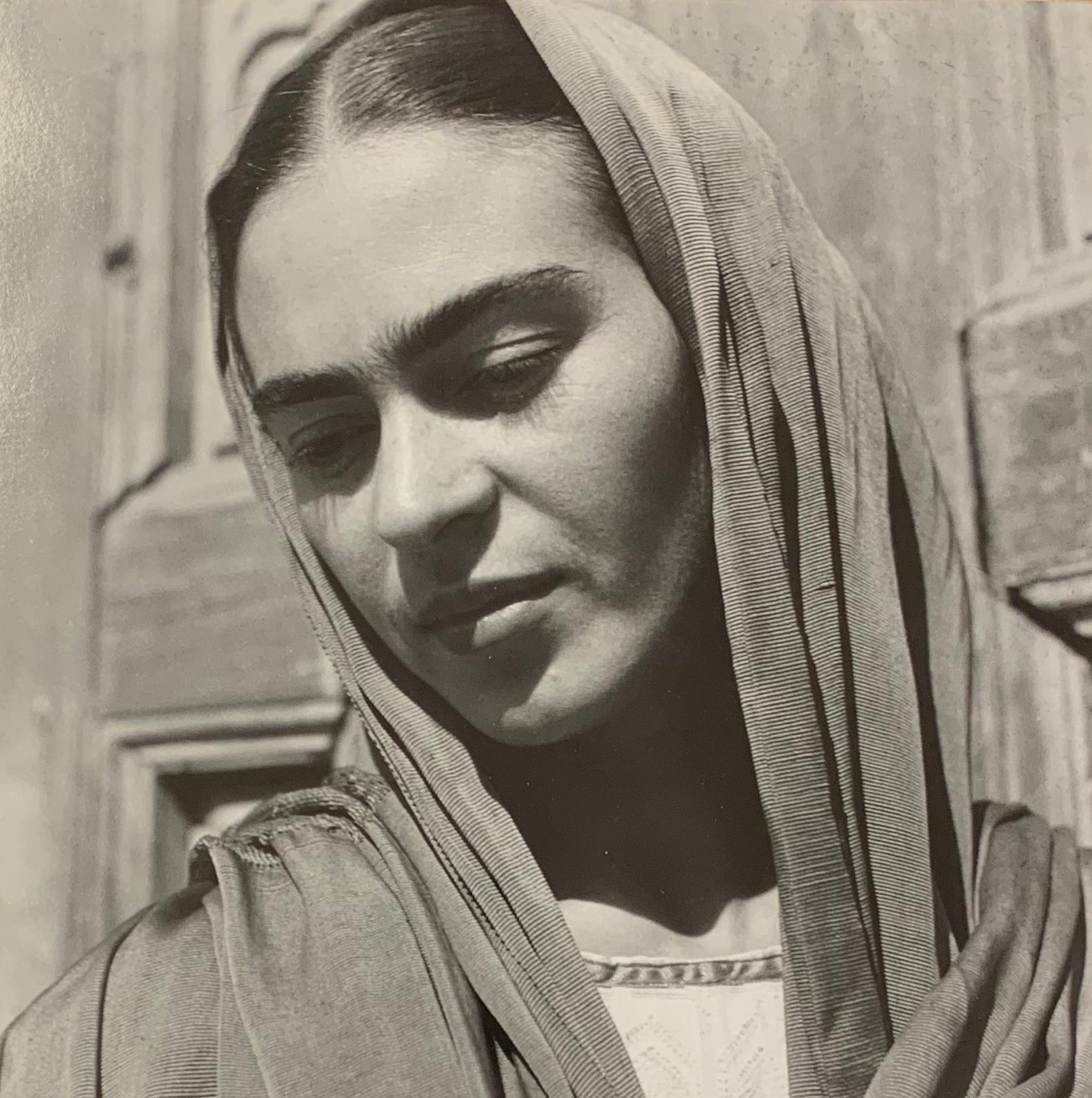 Fritz Henle Portrait Photograph - Frida Kahlo Holding Her Shawl, 1936