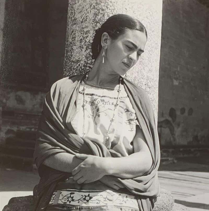 Fritz Henle - Frida Kahlo Outside the Church, Modern Photograph For
