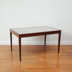 Fritz Henningsen Mahogany Tile Cocktail Table