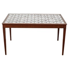 Fritz Henningsen Mahogany Tile Cocktail Table