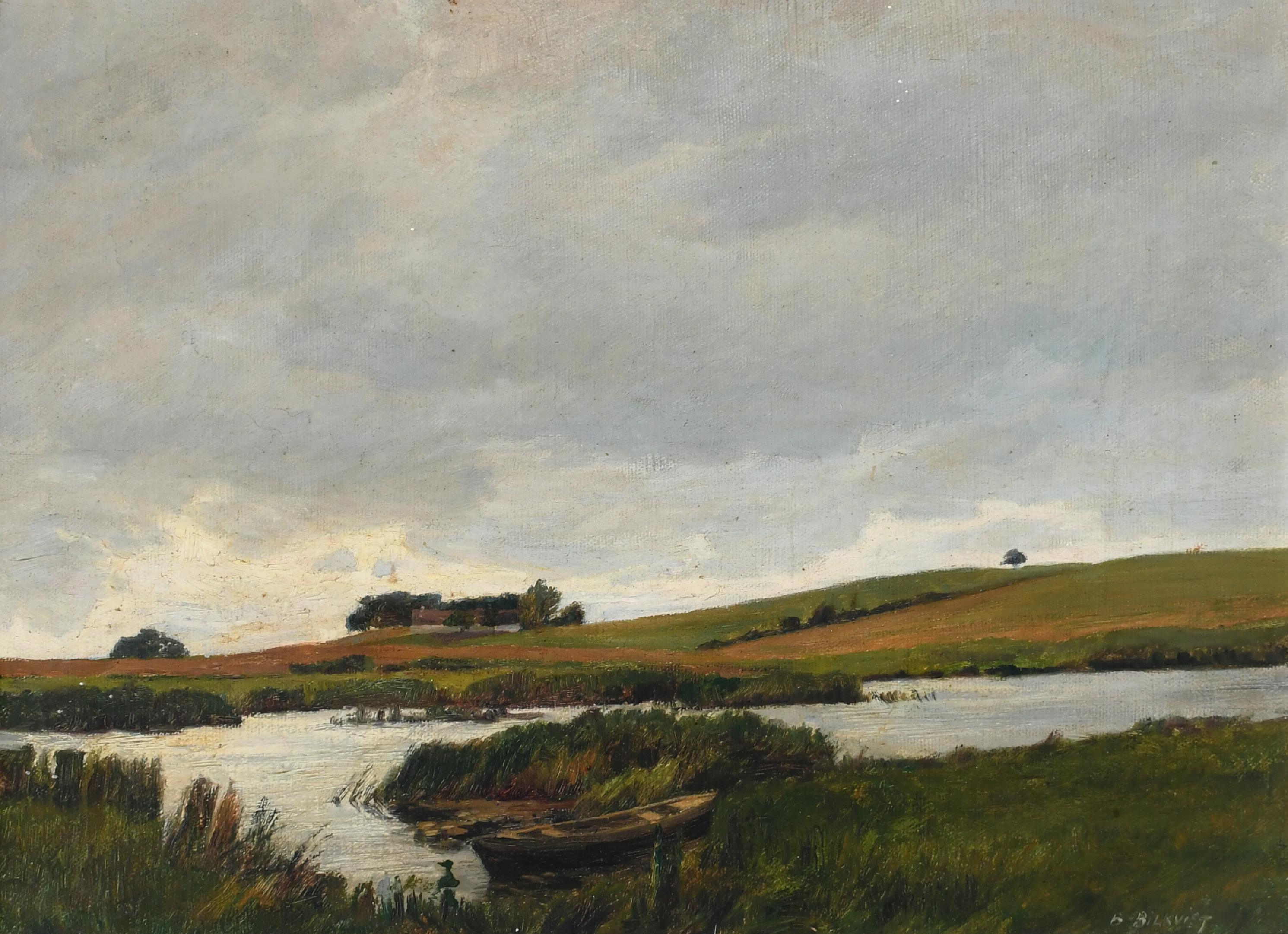 Fritz Johannes BentzenBilkvist Danish Landscape Early 20th Century