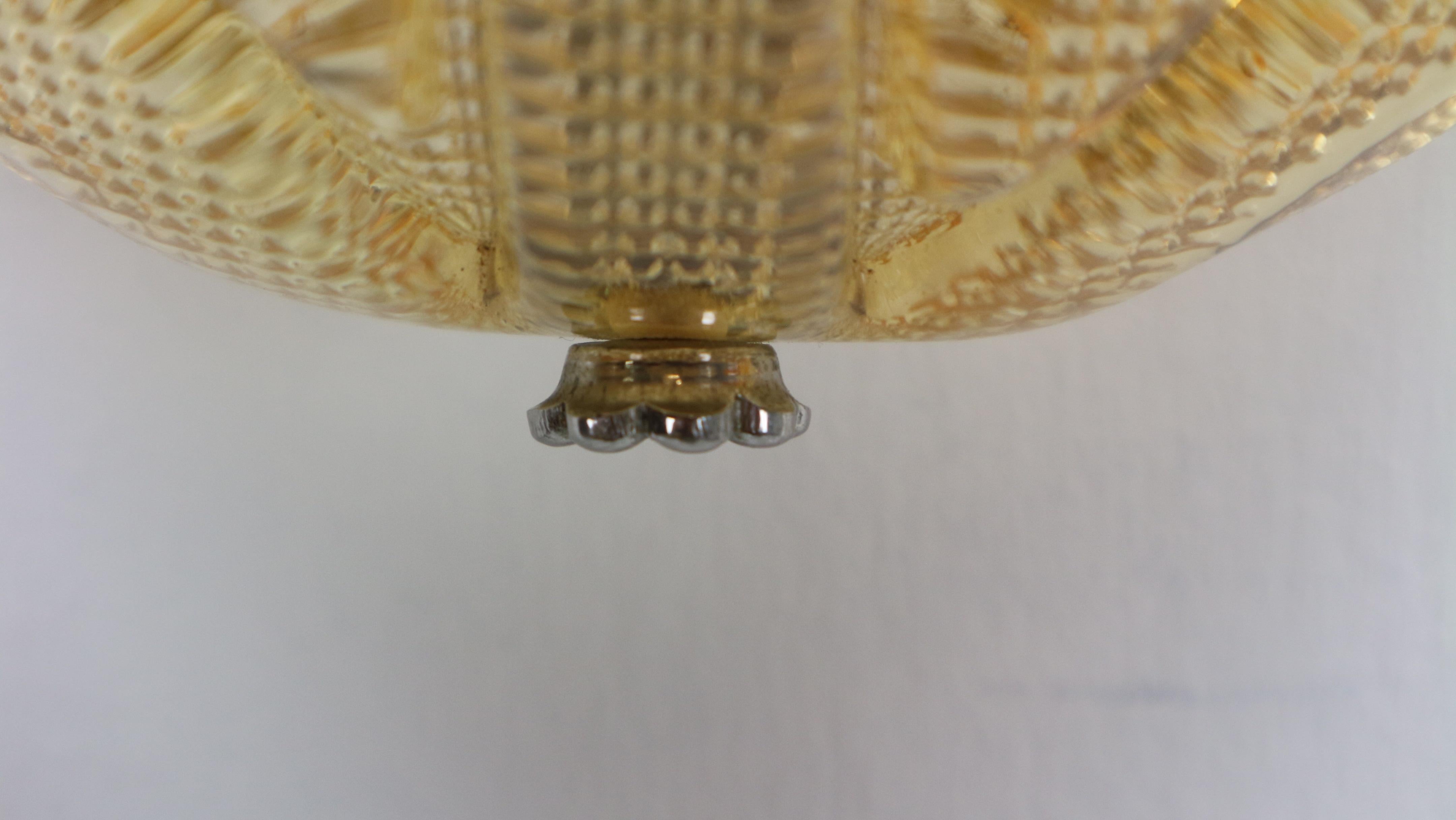Fritz Kurz Set of 2 Swedish Leaf Shaped Wall Sconces for Orrefors, 1960s 9