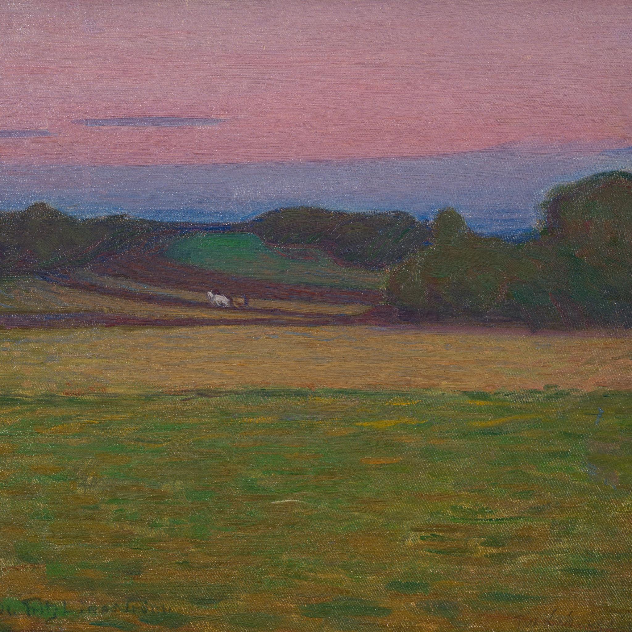 This landscape painting by Swedish artist Fritz Lindström captures the tranquility of the Stockholm archipelago. 