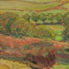 Fritz Lindström Värmland Landscape Oil Painting, Signed 1928