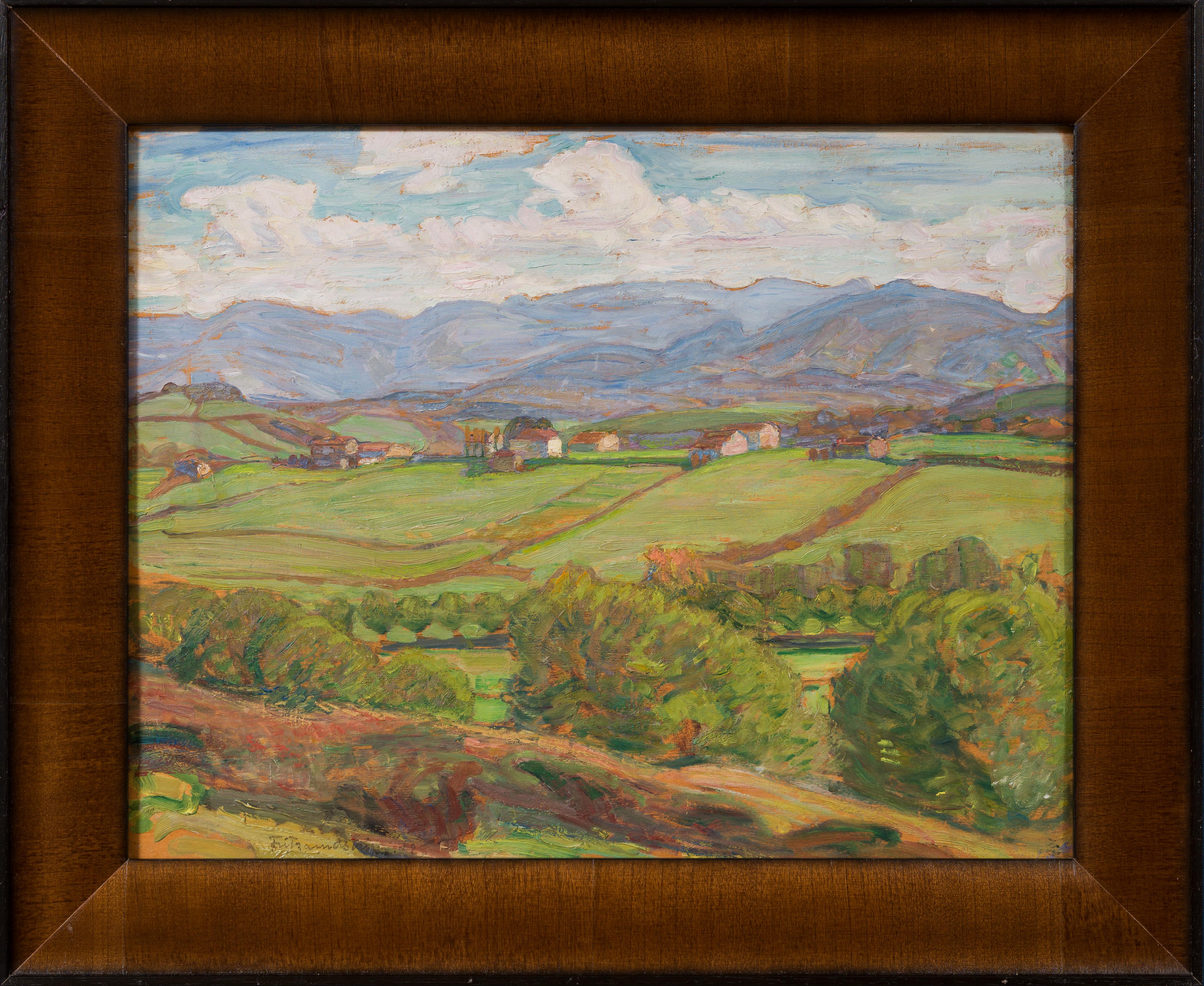 Fritz Lindström Värmland Landscape Oil Painting, Signed 1928
