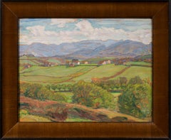 Fritz Lindström Värmland Landscape Oil Painting, Signed 1928