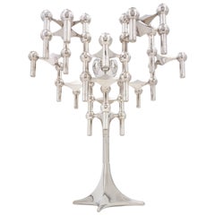 Fritz Nagel 1960s Design Modular and Chrome Candle Holder Set of S22 Collection