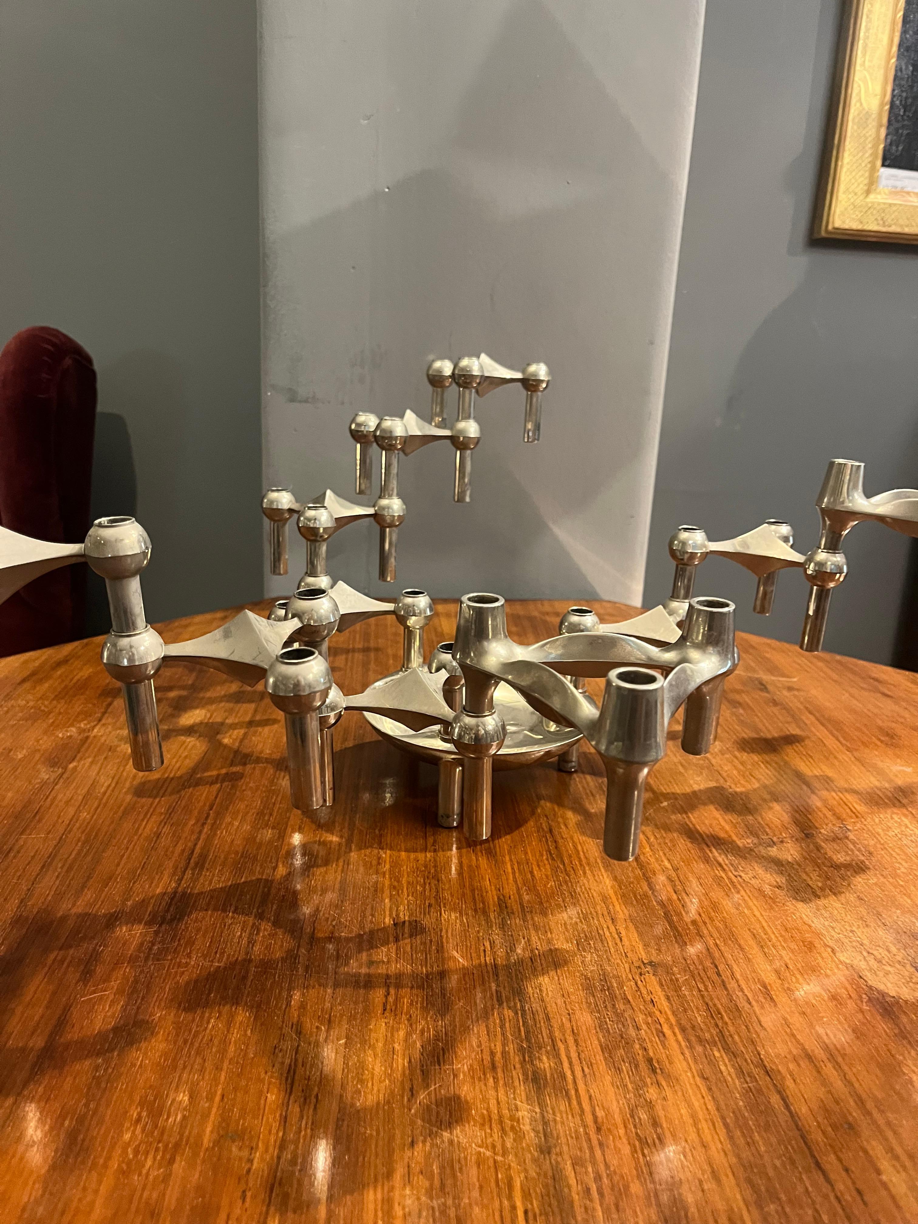Fritz Nagel modular chandelier from the 60s For Sale 4