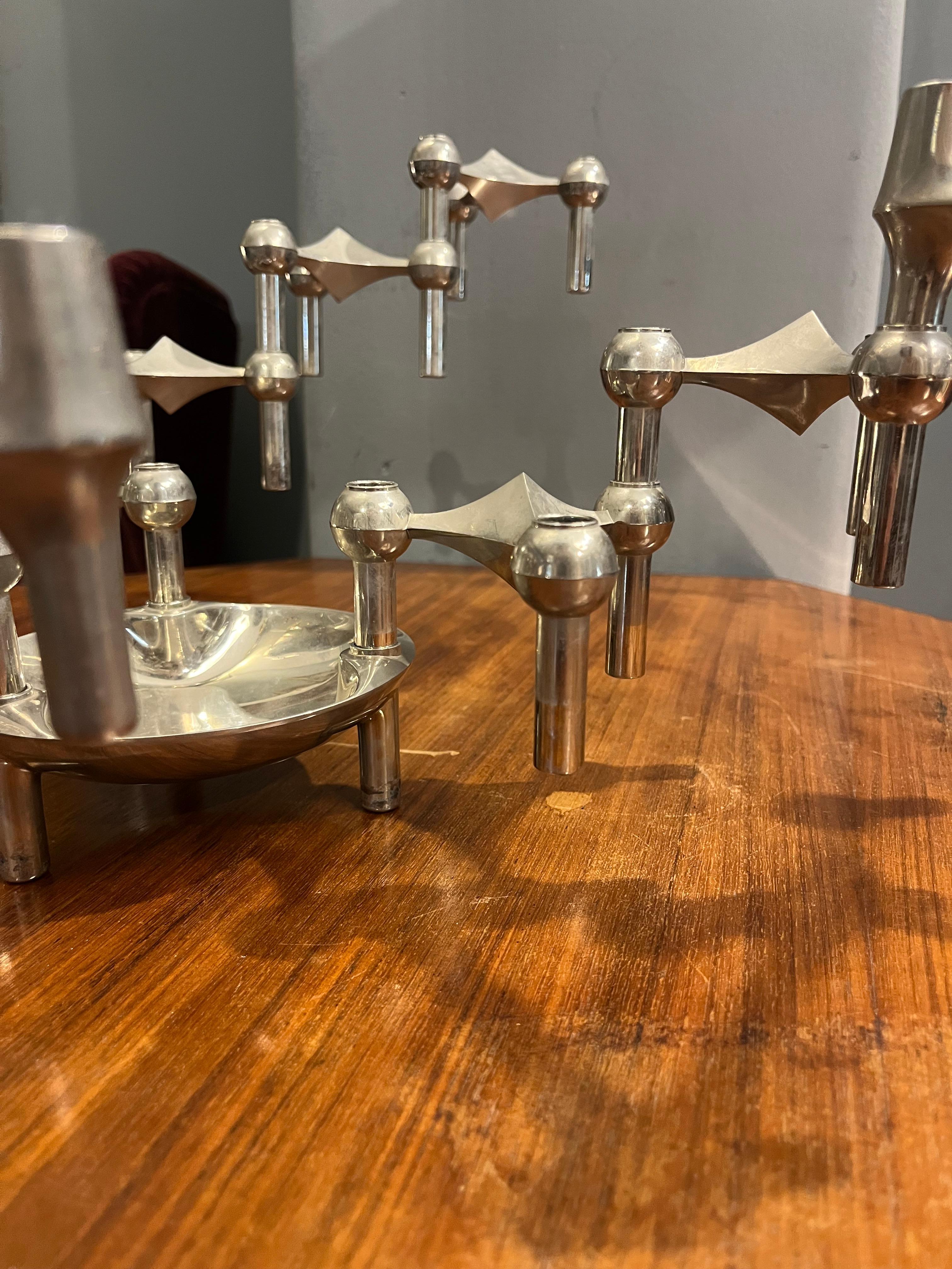 Fritz Nagel modular chandelier from the 60s For Sale 1