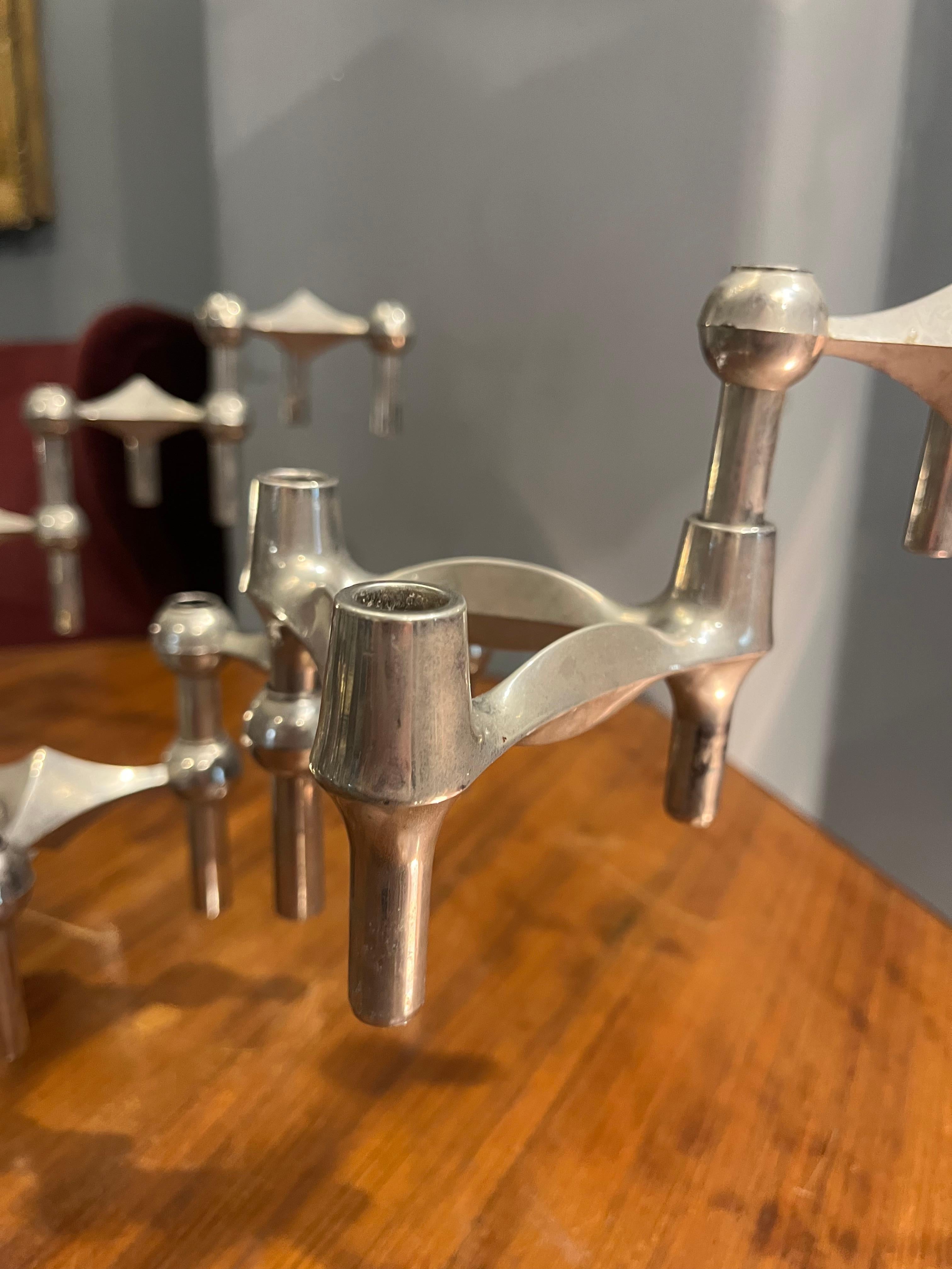 Fritz Nagel modular chandelier from the 60s For Sale 2