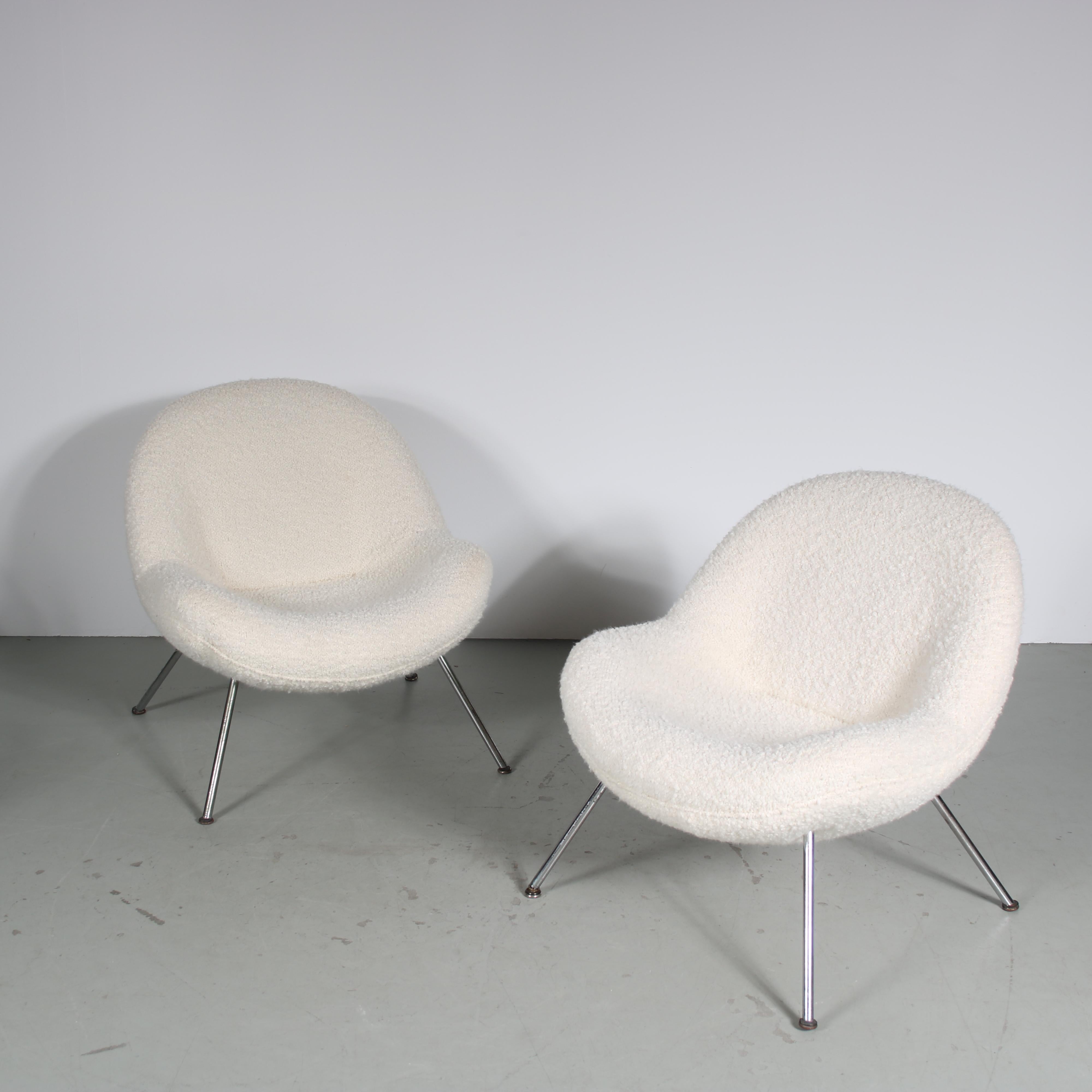 Fritz Neth “Egg” Chairs for Correcta, Germany 1950 In Good Condition For Sale In Amsterdam, NL