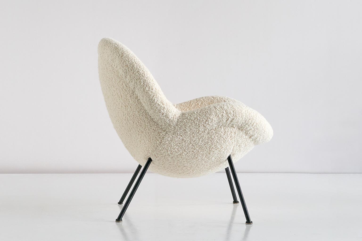 boucle egg chair