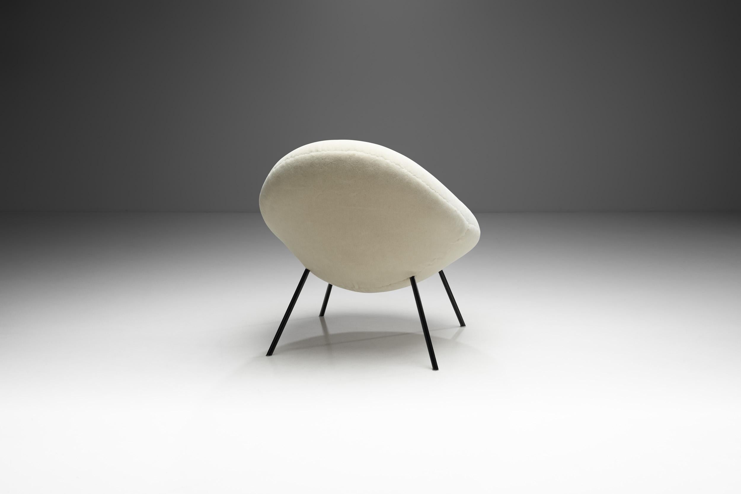 Mid-Century Modern Fritz Neth Lounge Chair for Correcta Sitzformbau, Germany 1950s