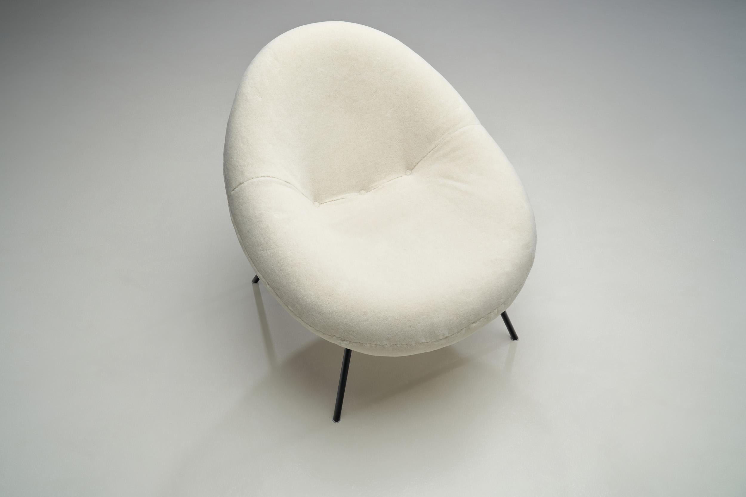 Mid-20th Century Fritz Neth Lounge Chair for Correcta Sitzformbau, Germany 1950s