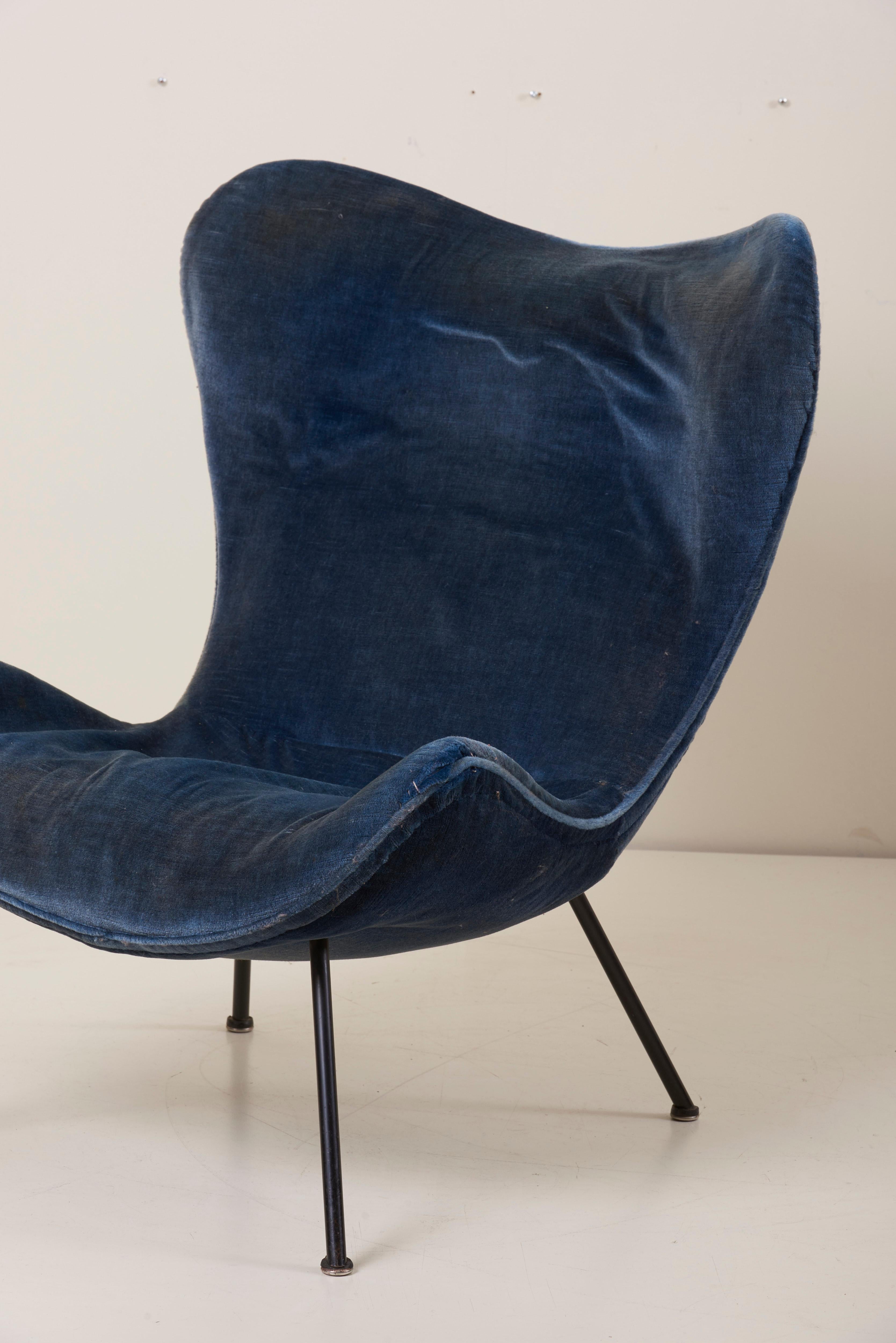 Fritz Neth 'Madame' Lounge Chair for Correcta, Germany, 1950s Upholstery needed 1