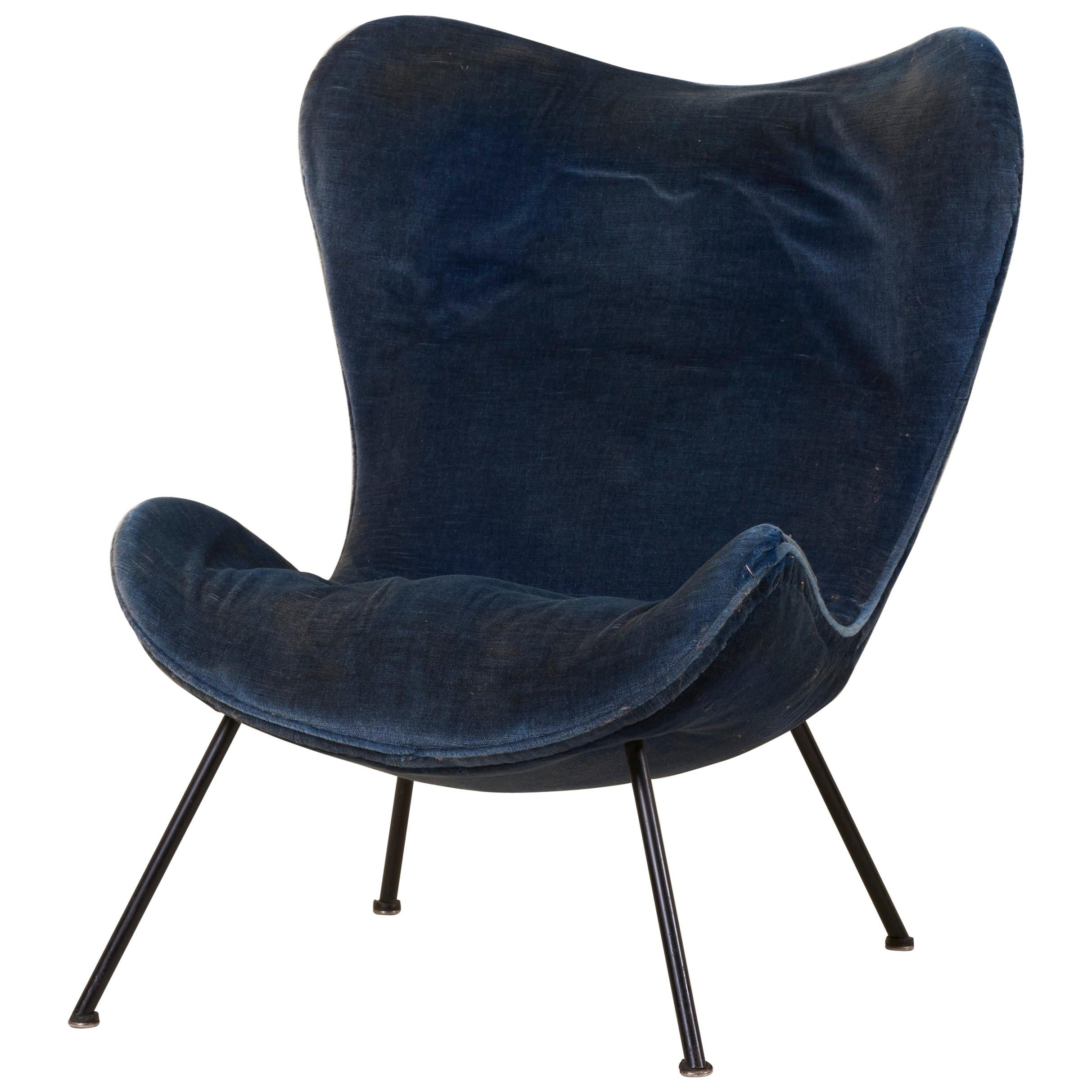 Fritz Neth 'Madame' Lounge Chair for Correcta, Germany, 1950s Upholstery needed