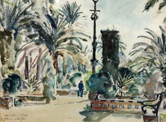 Fritz Pfeiffer "Sevilla" Original Watercolor, circa 1932