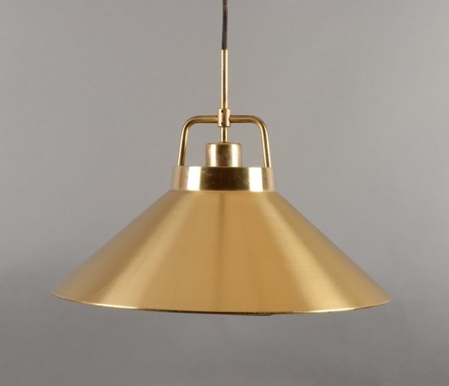 Mid-20th Century Fritz Schlegel, Danish designer for Lyfa. Ceiling lamp in brass. 1960s/70s. For Sale