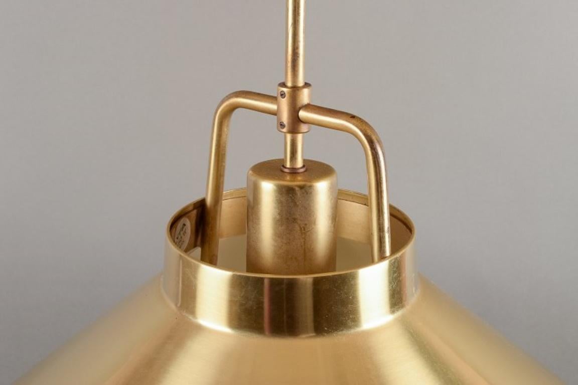 Fritz Schlegel, Danish designer for Lyfa. Ceiling lamp in brass. 1960s/70s. For Sale 1