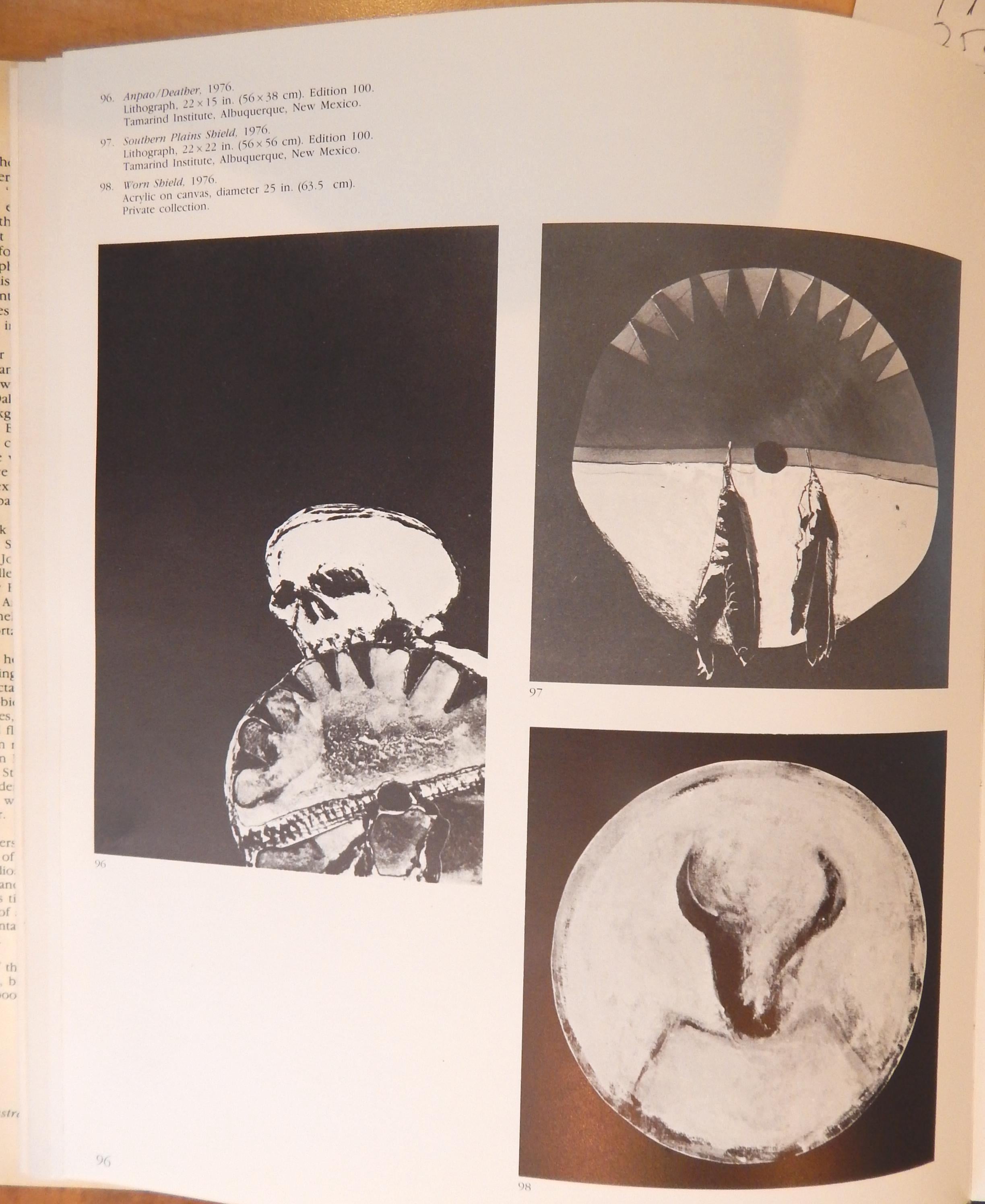 Canvas Fritz Scholder Painting, Worn Shield, 1976