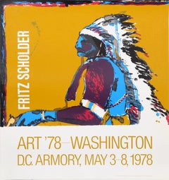 Vintage Art '78 - Washington D.C. Armory Show, Pop Art Poster by Fritz Scholder