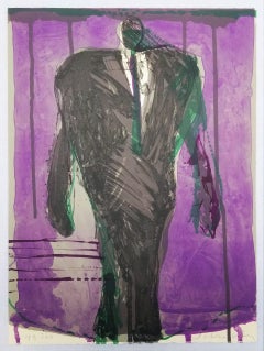 ASU Portrait II /// Fritz Scholder Native American Indian Expressionist Surreal