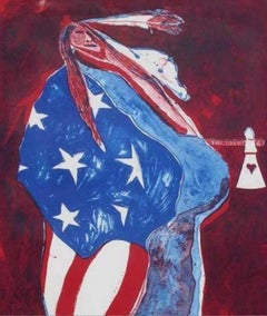 Color Lithograph “American Indian #4"