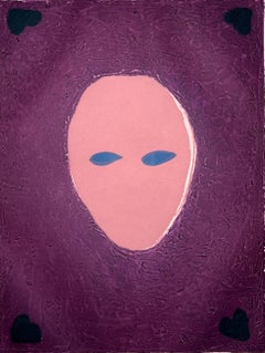 Fritz Scholder American artist 1982 original hand signed engraving mask woman