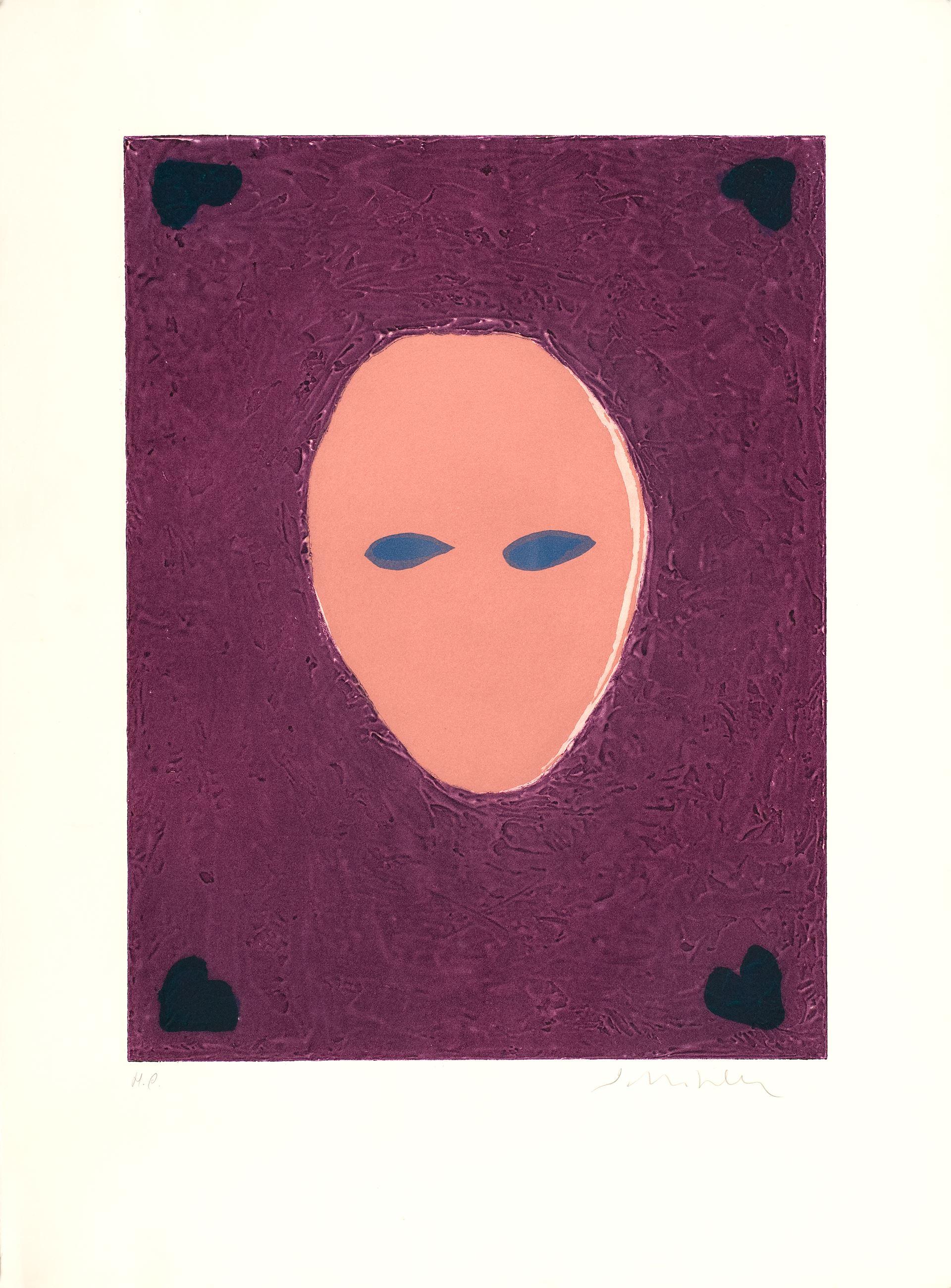 Fritz Scholder (United States, 1937-2005)
'Mask of a mystery woman', 1982
engraving on paper
30 x 22.1 in. (76 x 56 cm.)
ID: SCH1341-002-000
Unframed