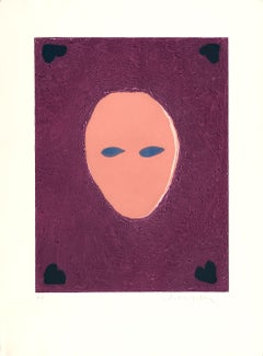 Fritz Scholder Amerikanischer Künstler 1982 Original handsignierte Gravurmaske, Frau, Original